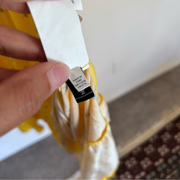 Kate Spade Yellow Sleeveless Dainty Bloom Tiered Maxi Dress 14 - Picture 5 of 6